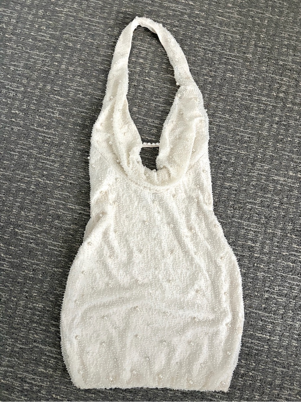 White Beaded Halter Chemise - Women Intimates & Sleepwear